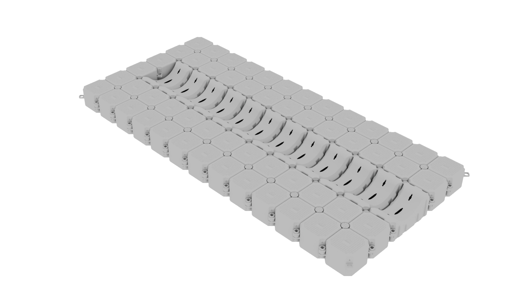 3D render of a Custom Dry Dock 6.5m x 3m dock