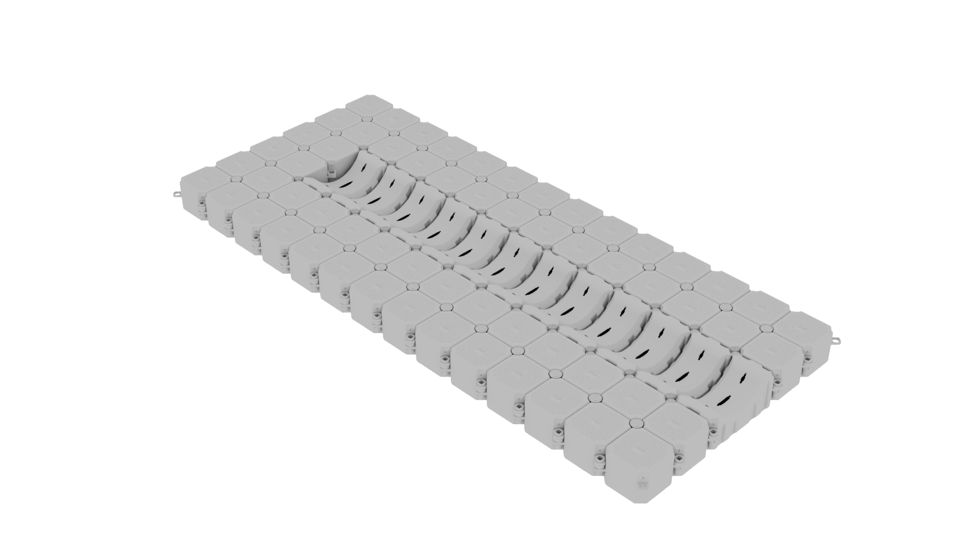 3D render of a Custom Dry Dock 7m x 3m dock