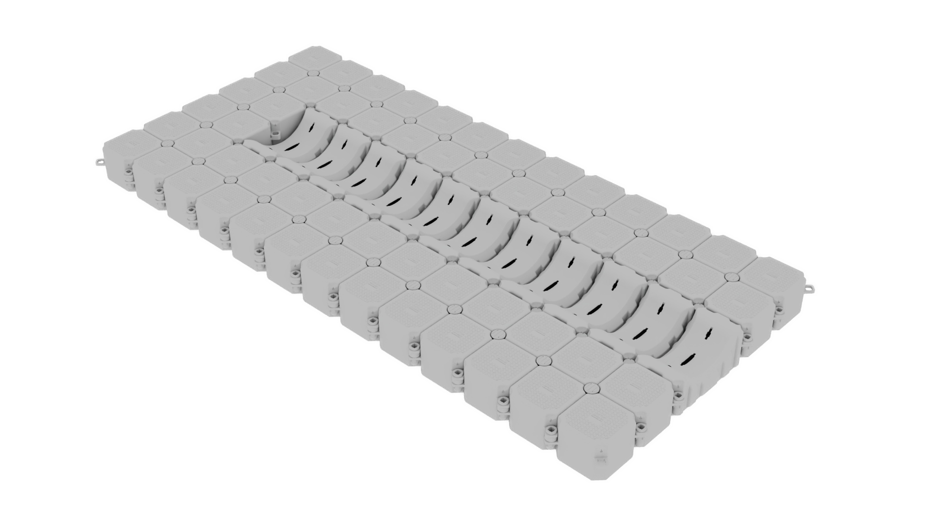 3D render of a Custom Dry Dock 6.5m x 3m dock