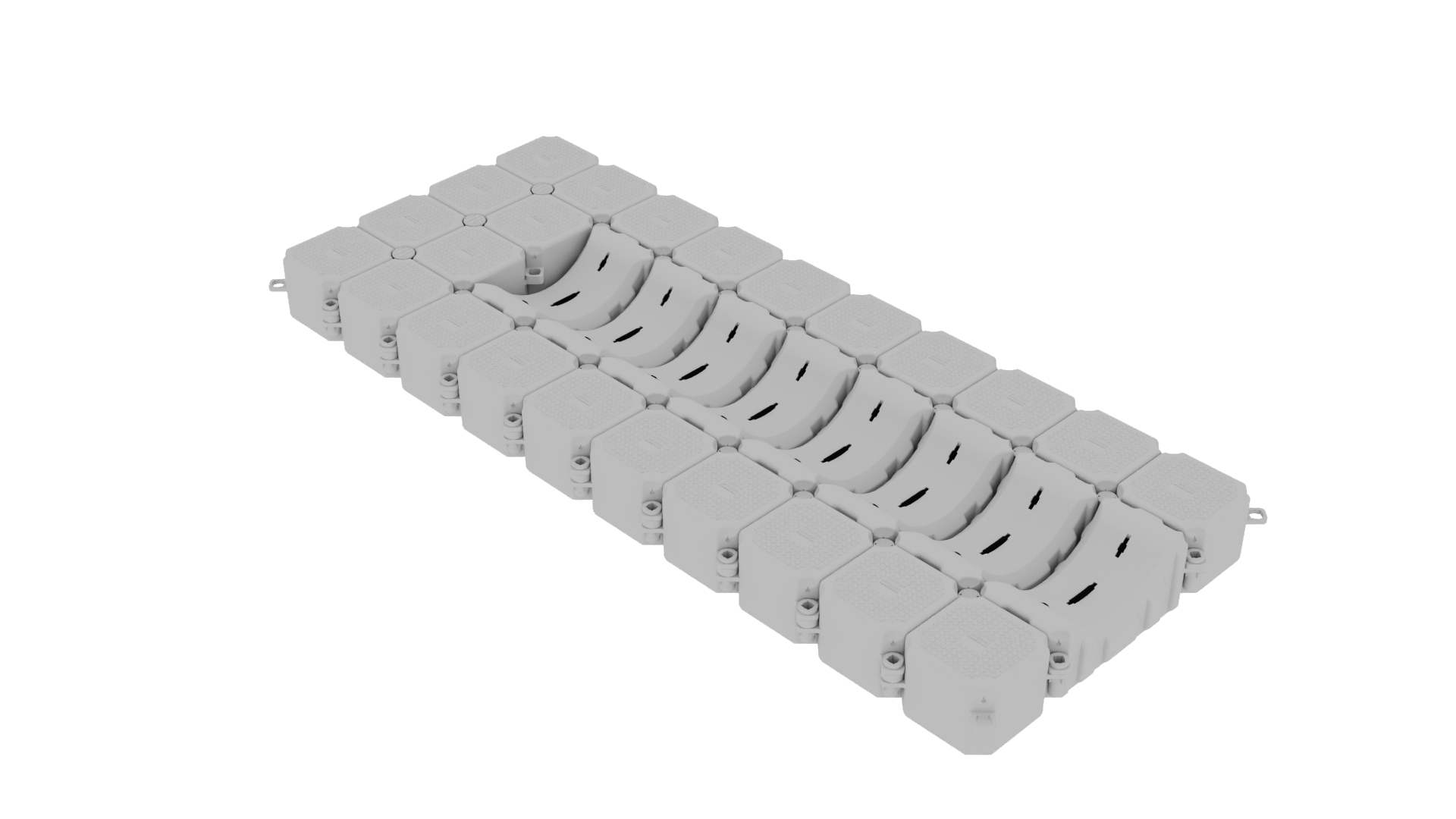 3D render of a Custom Dry Dock 5m x 2m dock