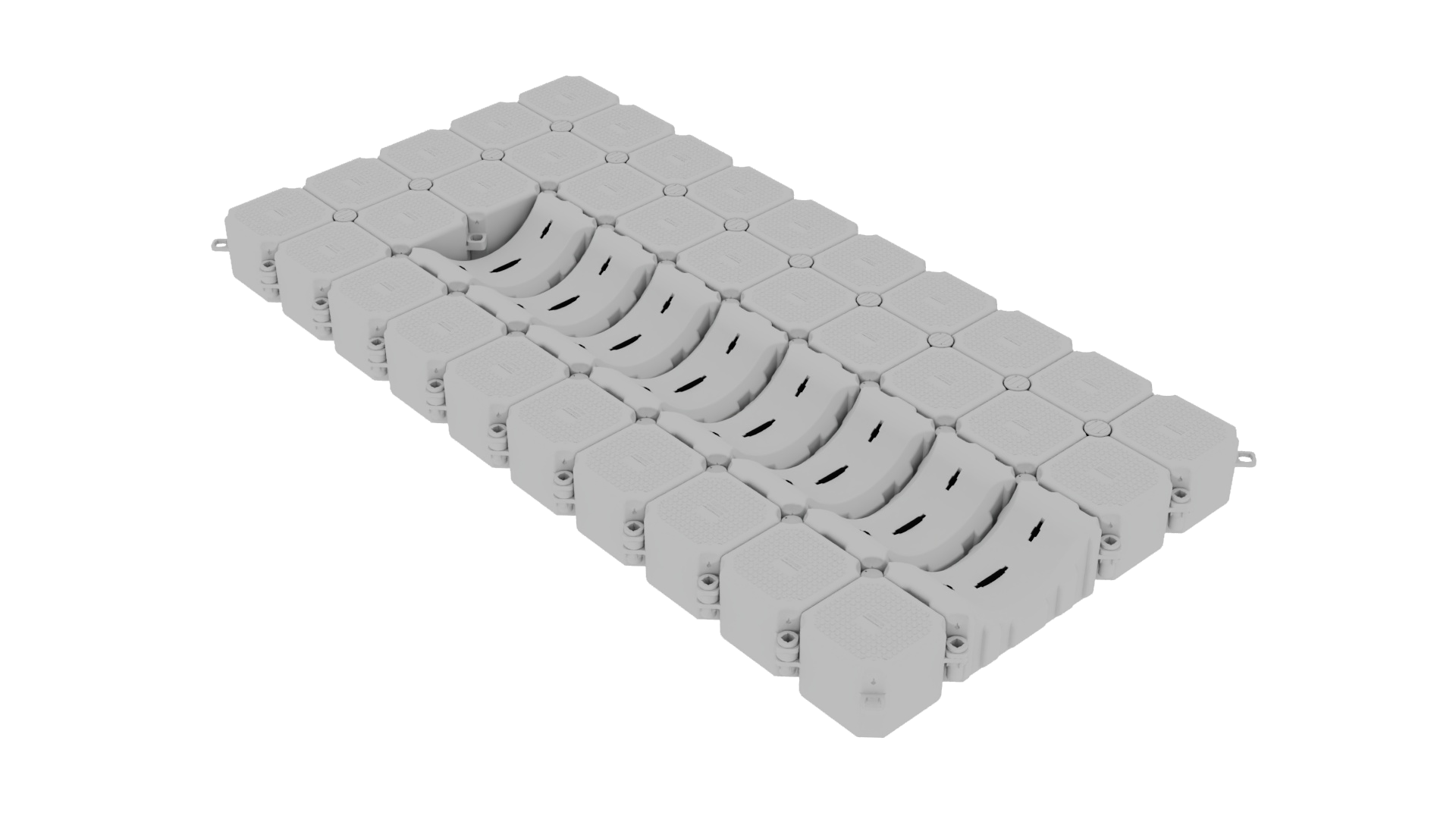 3D render of a Custom Dry Dock 5m x 2.5m dock