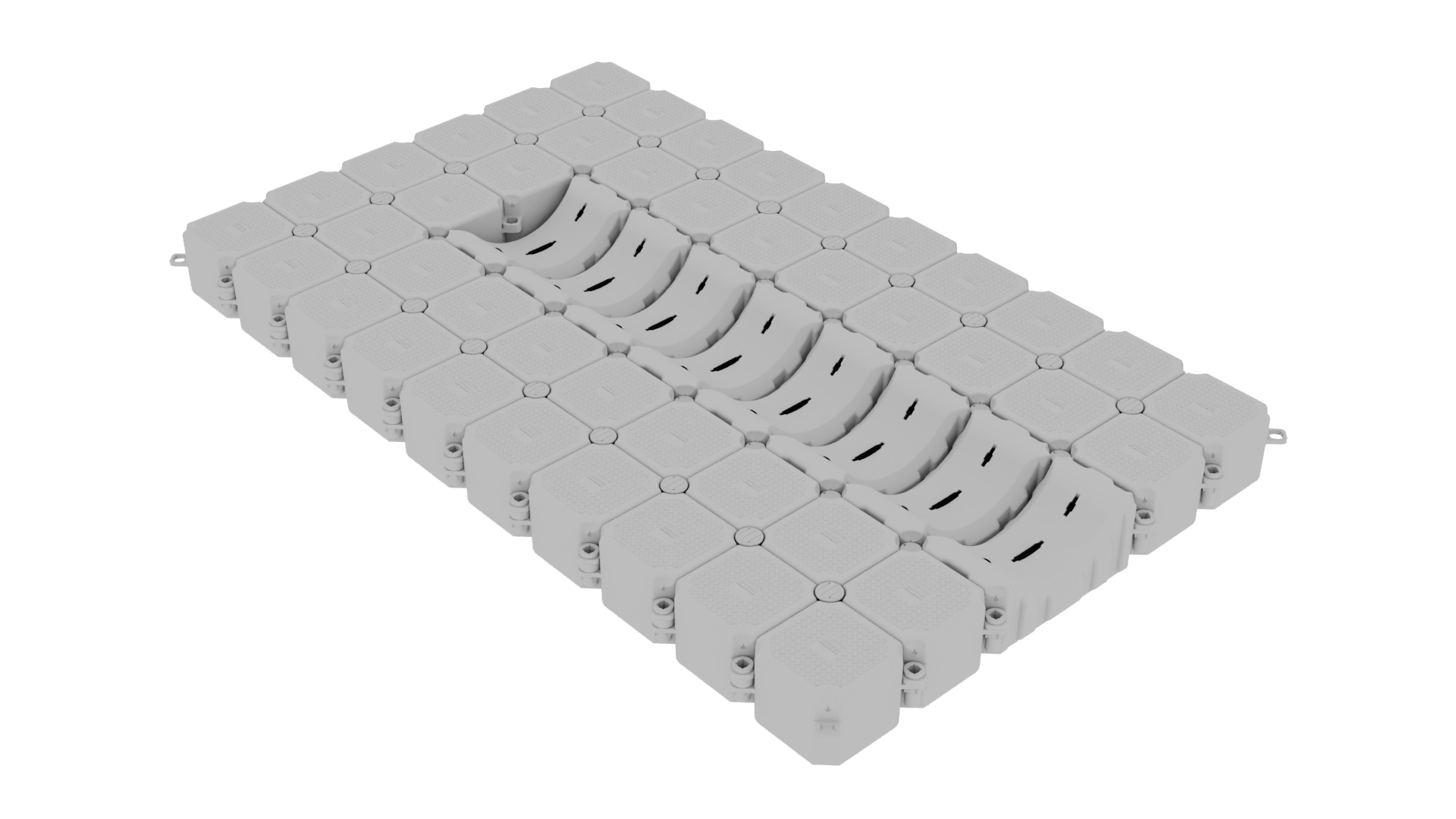 3D render of a Custom Dry Dock 5m x 3m dock